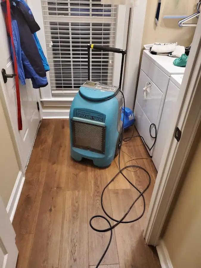 Commercial dehumidifier deployed for Crawl Space Restoration in Belmar